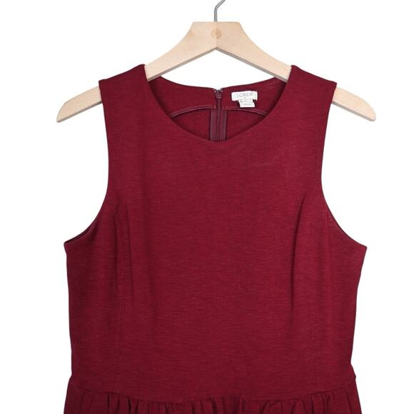 J. Crew Factory Womens M Daybreak Dress with Pockets in Burgundy - Picture 3 of 10